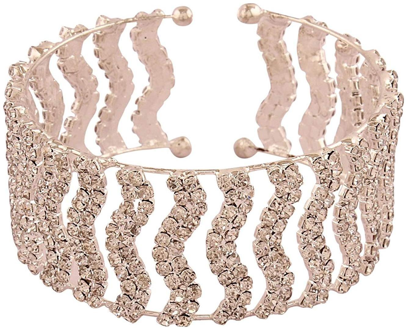 

AccessHer Elegant Geometric Hand Cuff Bracelet