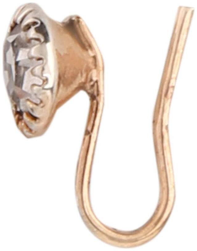 AccessHer Gold Plated single stone Traditional Nose pin (nathni) girls and women NR1117GC09GC