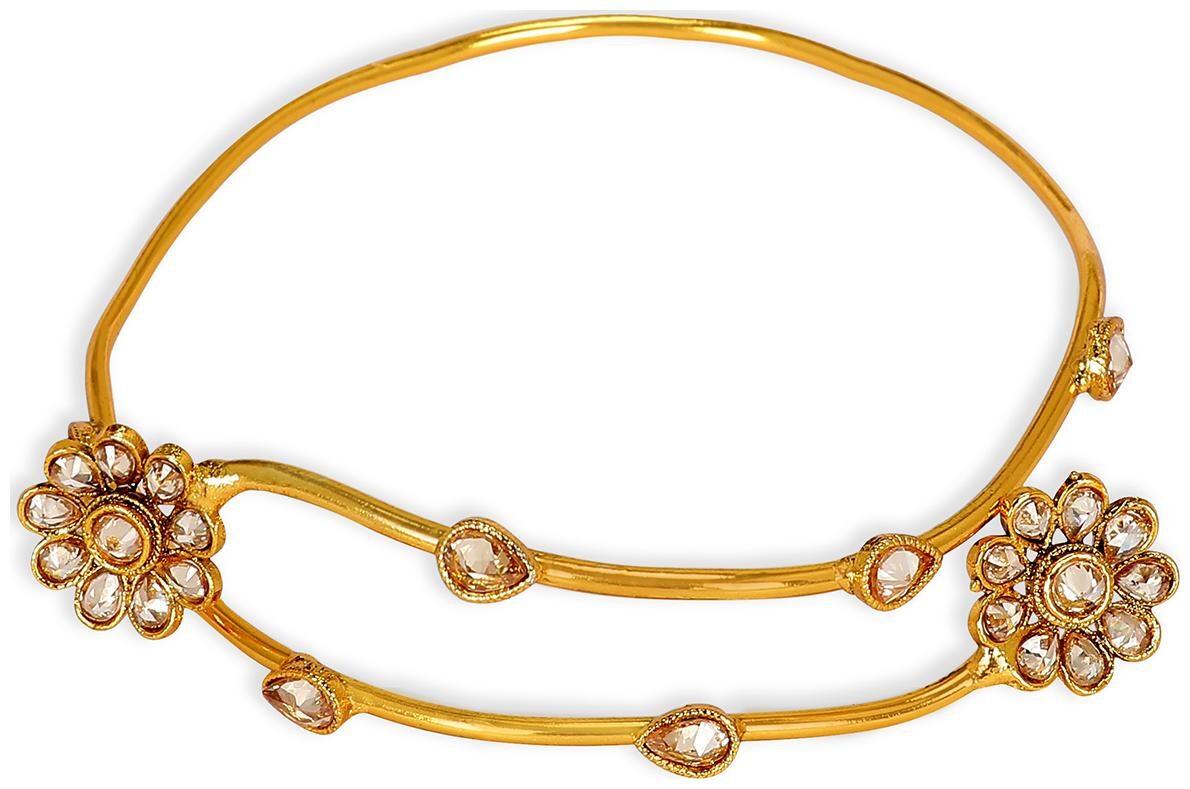 

Accessher Gold Color Copper Anitque Adjustable Bajuband Armlet