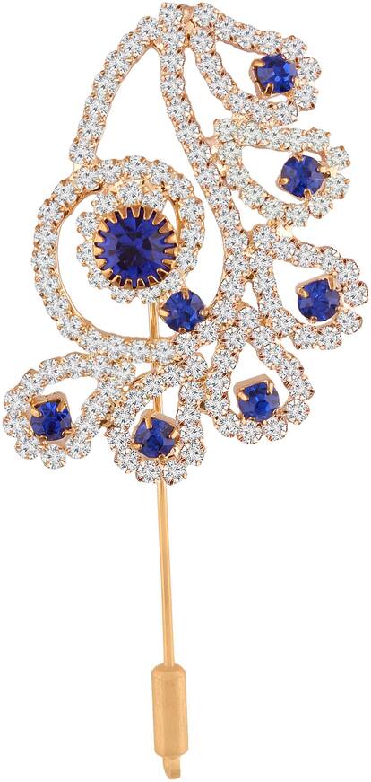 AccessHer Metal Rhinestone Lapel Pins/Brooches for Women