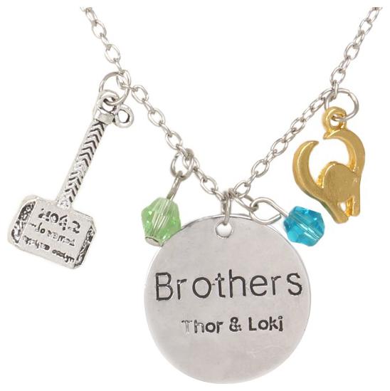 

Accessorisingg Superhero Inspired Thor and Loki Brothers Pendant PD235