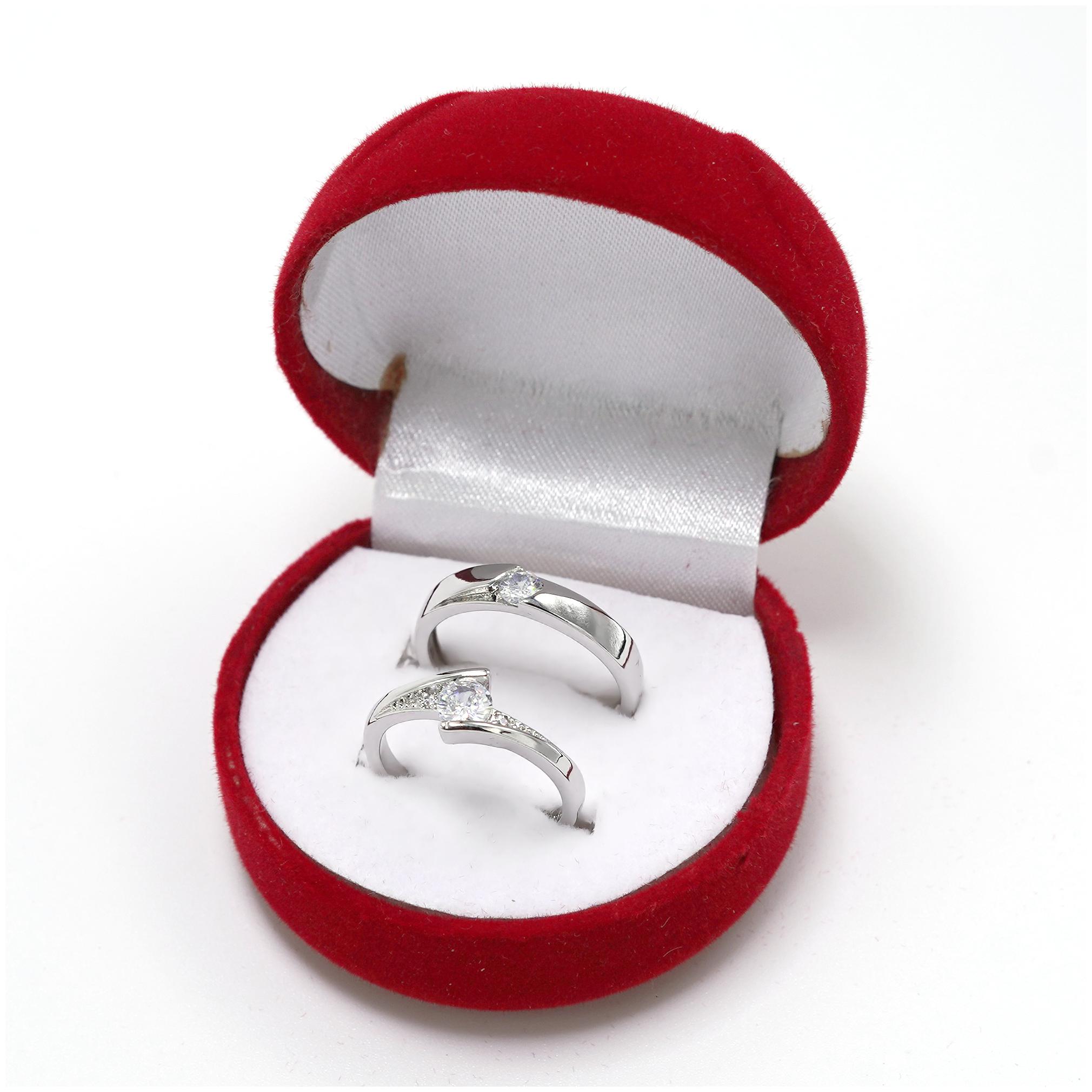 

Adjustable Couple Rings for lovers in Silver valentine gift proposal ring