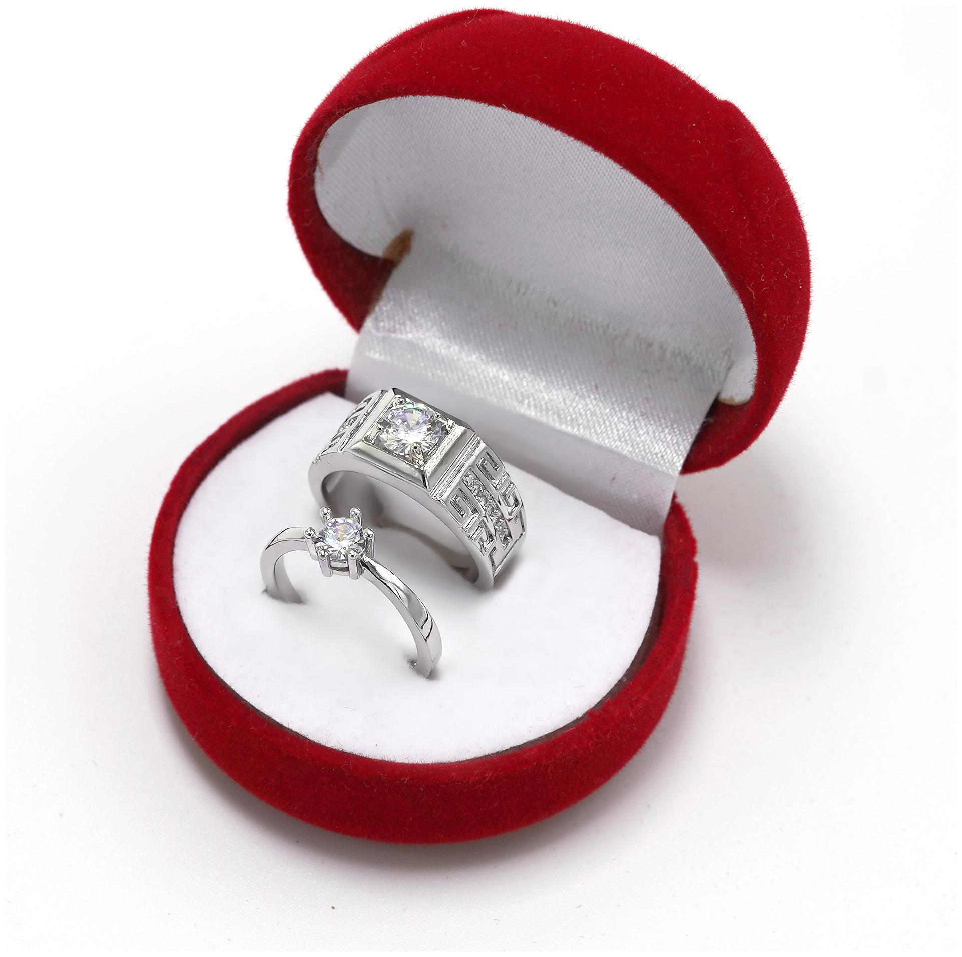 

Adjustable Couple Rings for lovers in Silver valentine gift proposal ring