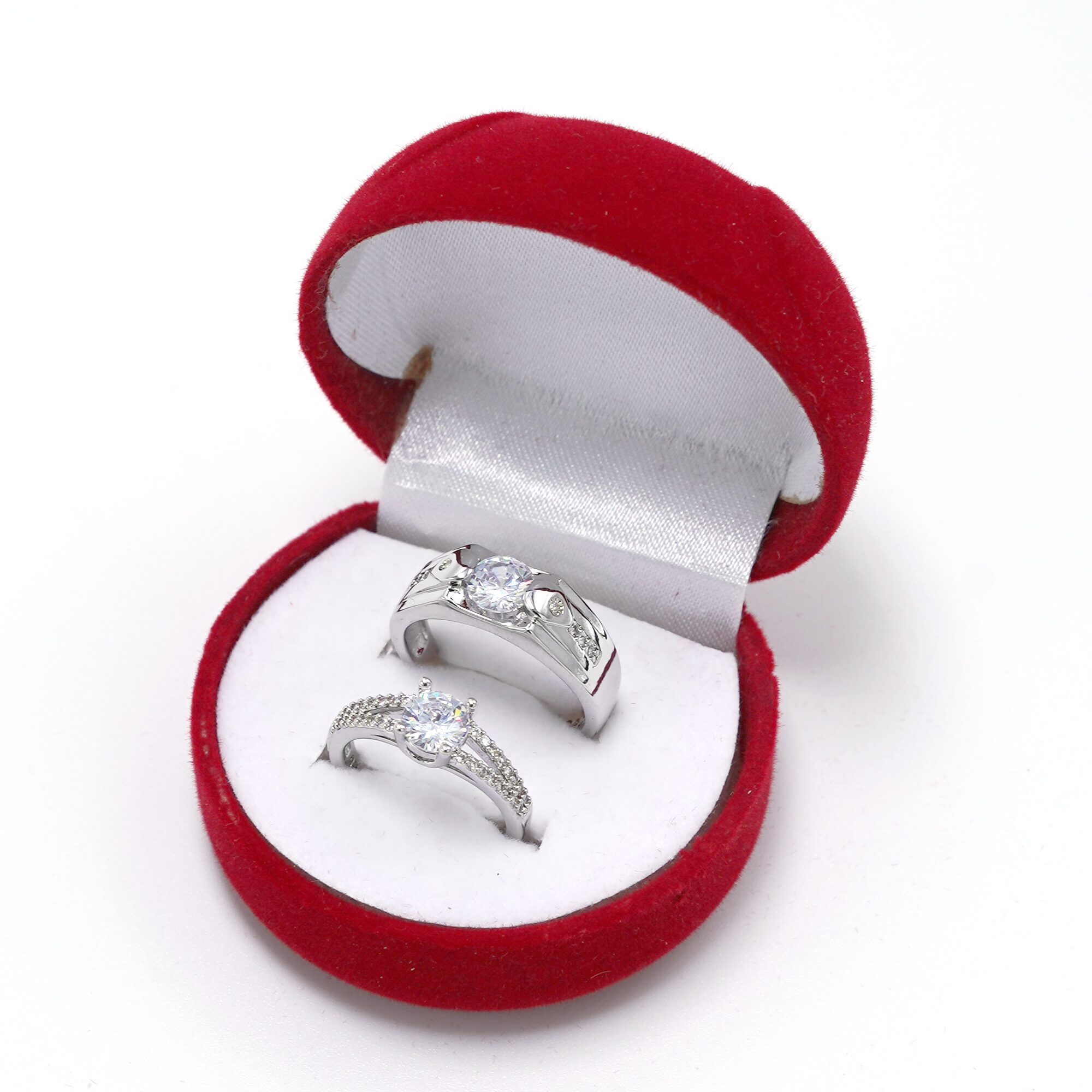 

Adjustable Couple Rings for lovers in Silver valentine gift proposal ring