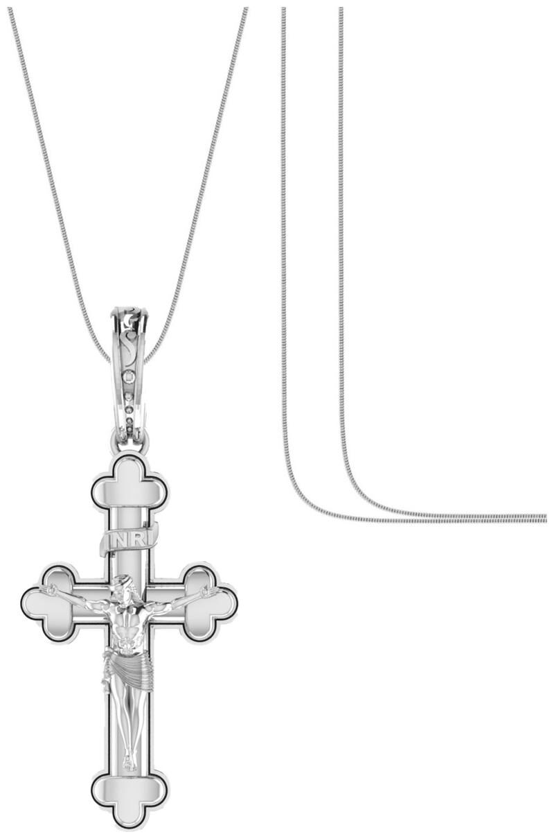 

Akshat Sapphire Sterling Silver (92 5 purity) God Jesus Chain Pendant (Pendant with Snake Chain) for Men Women Pure Silver Lord Isa masih Chain Locket for Good Health Wealth