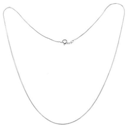 

Akshat Sapphire Sterling Silver (92 5 Purity) Italian Snake Chain For Women Men