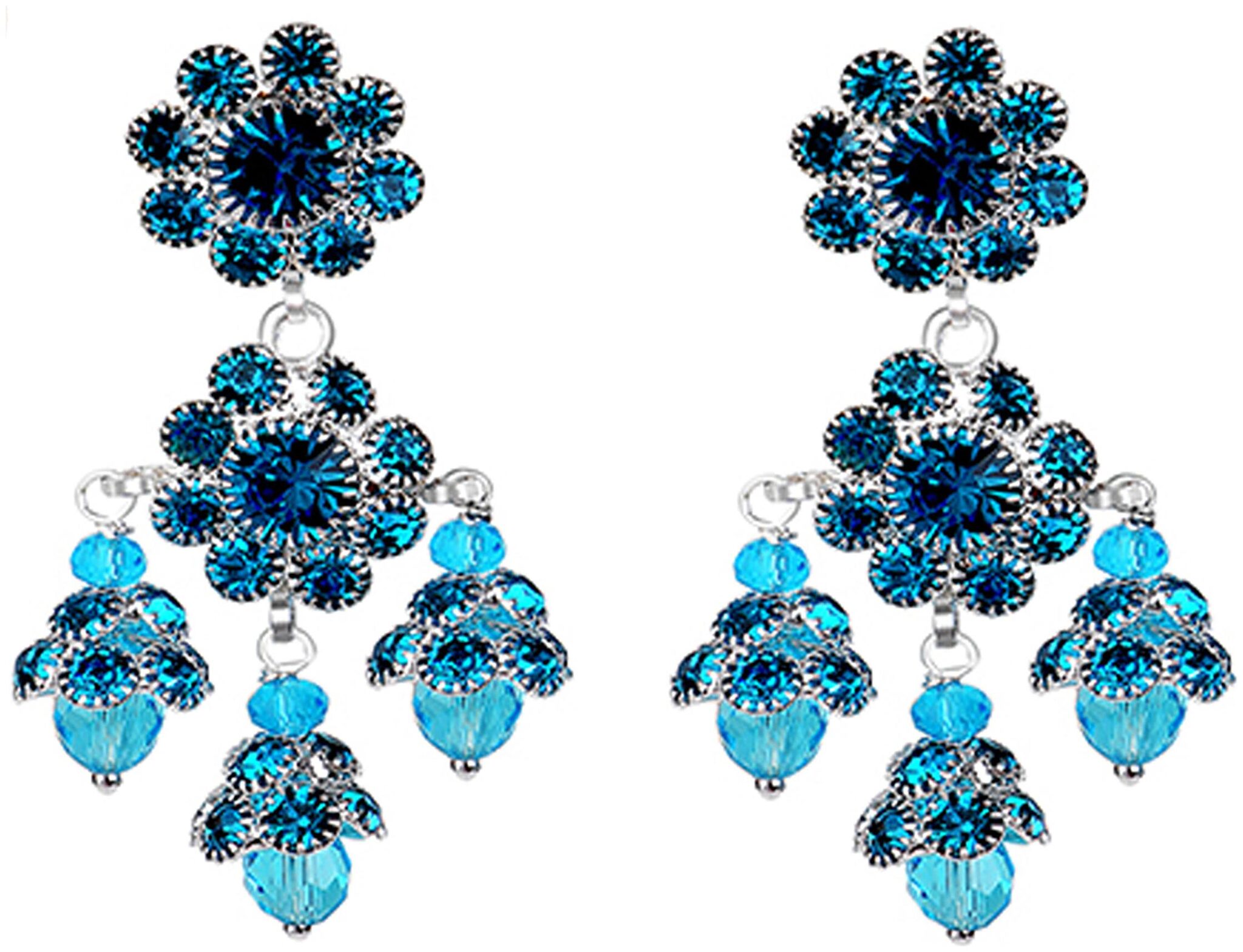 

ALANSWISS Beautiful Blue Shine Earrings For Girls And Women