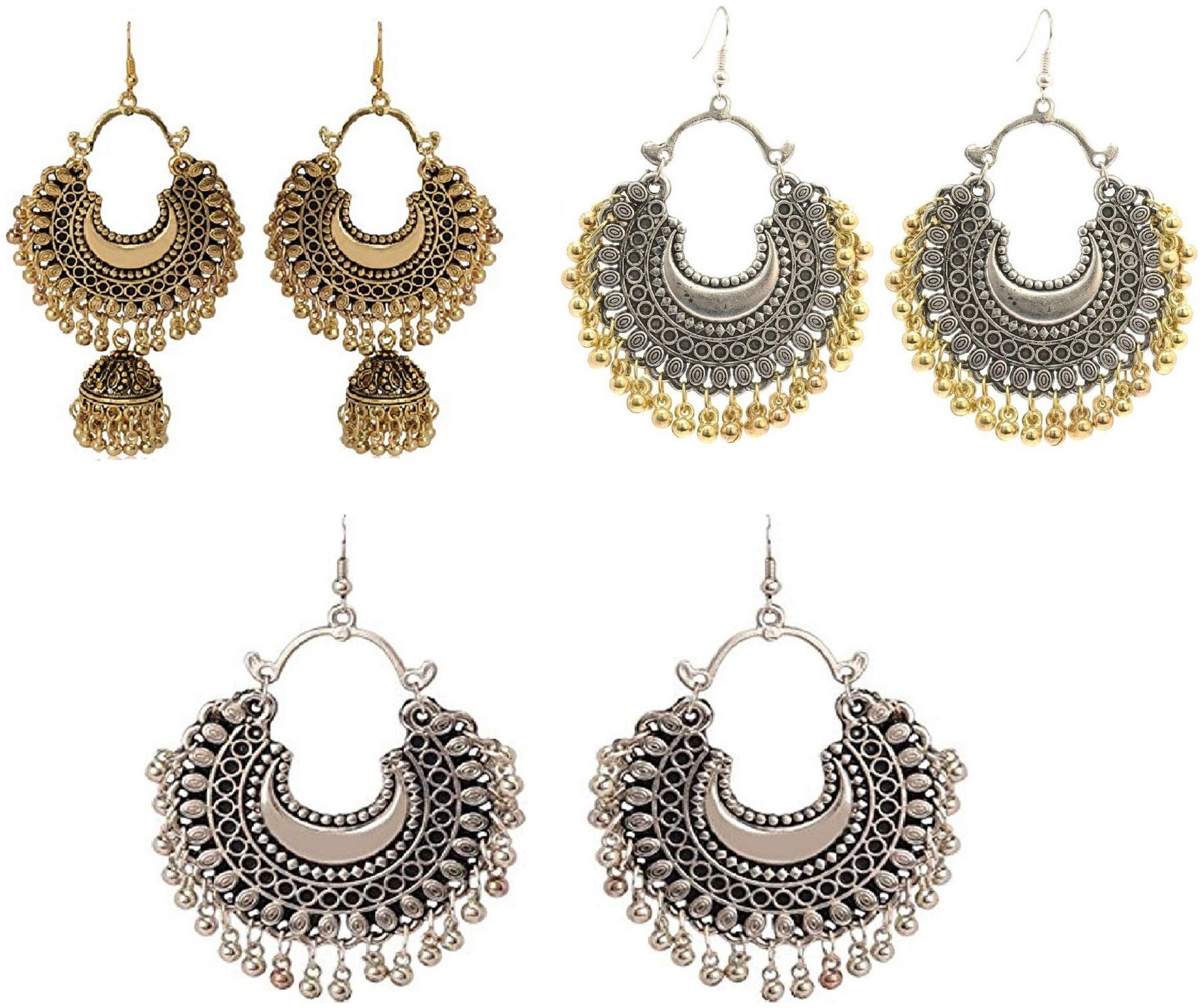 

Alcove pack of 3 Earrings Combo Etnic Style Festive Earrings Fashion Earrings