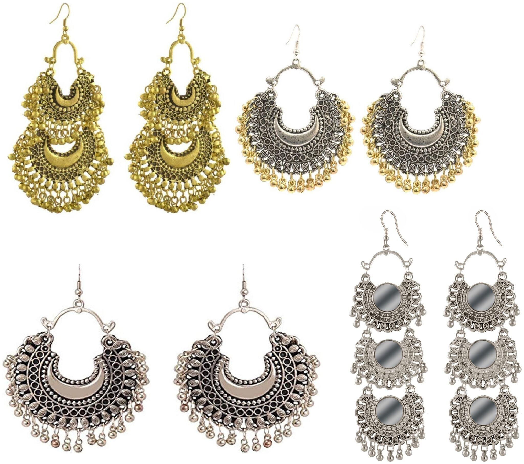 

Alcove Stylish Fancy Party Earrings For Women And Girls (Pack Of 4 Earrings)