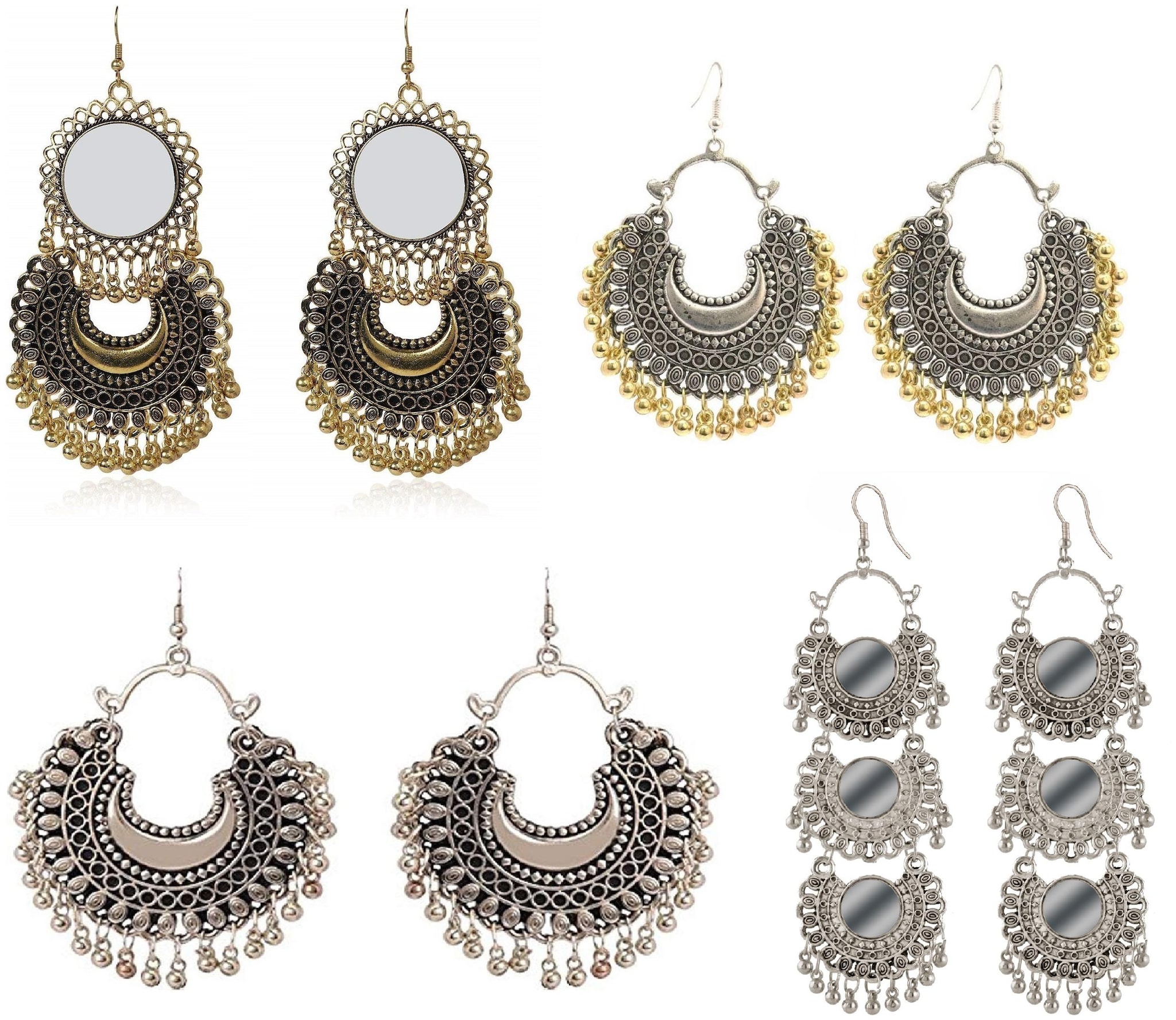 

Alcove Stylish Fancy Party Earrings For Women And Girls (Pack Of 4 Earrings)
