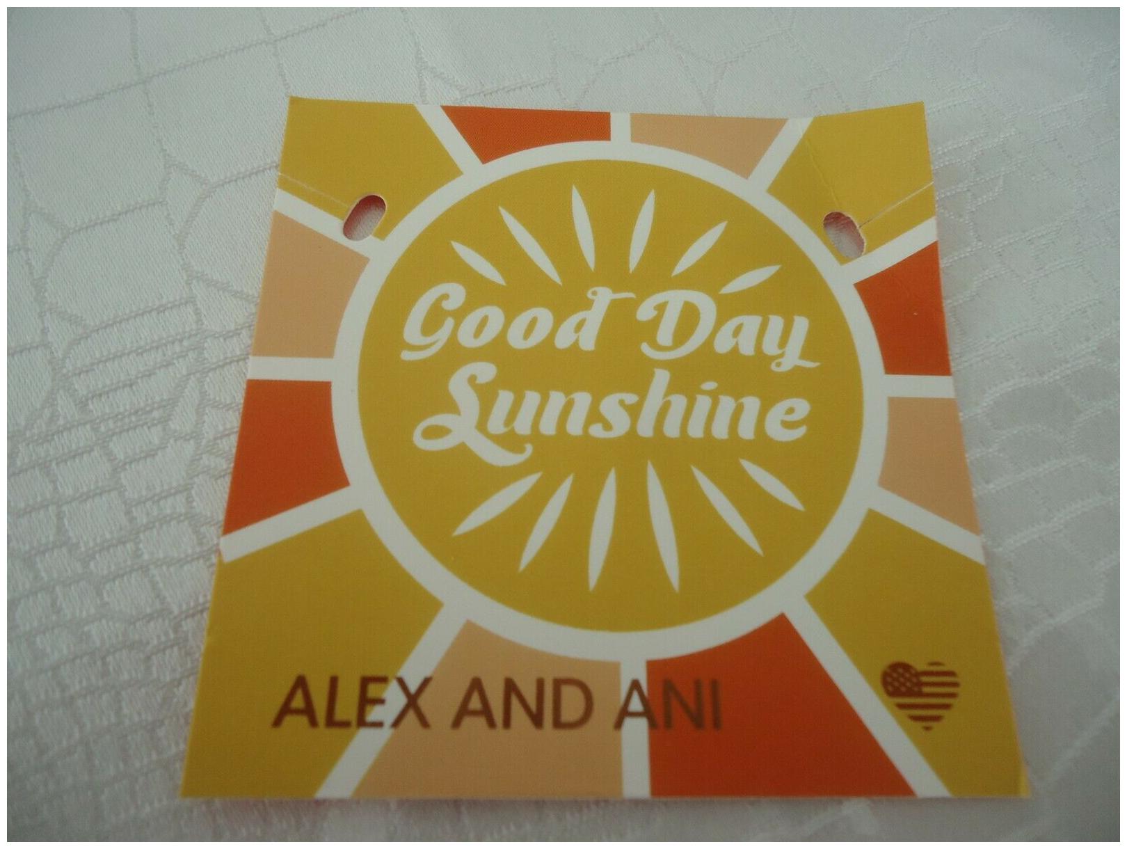 Lennon Alex And Ani GOOD DAY SUNSHINE Russian Gold Charm New W// Tag Card /& Box