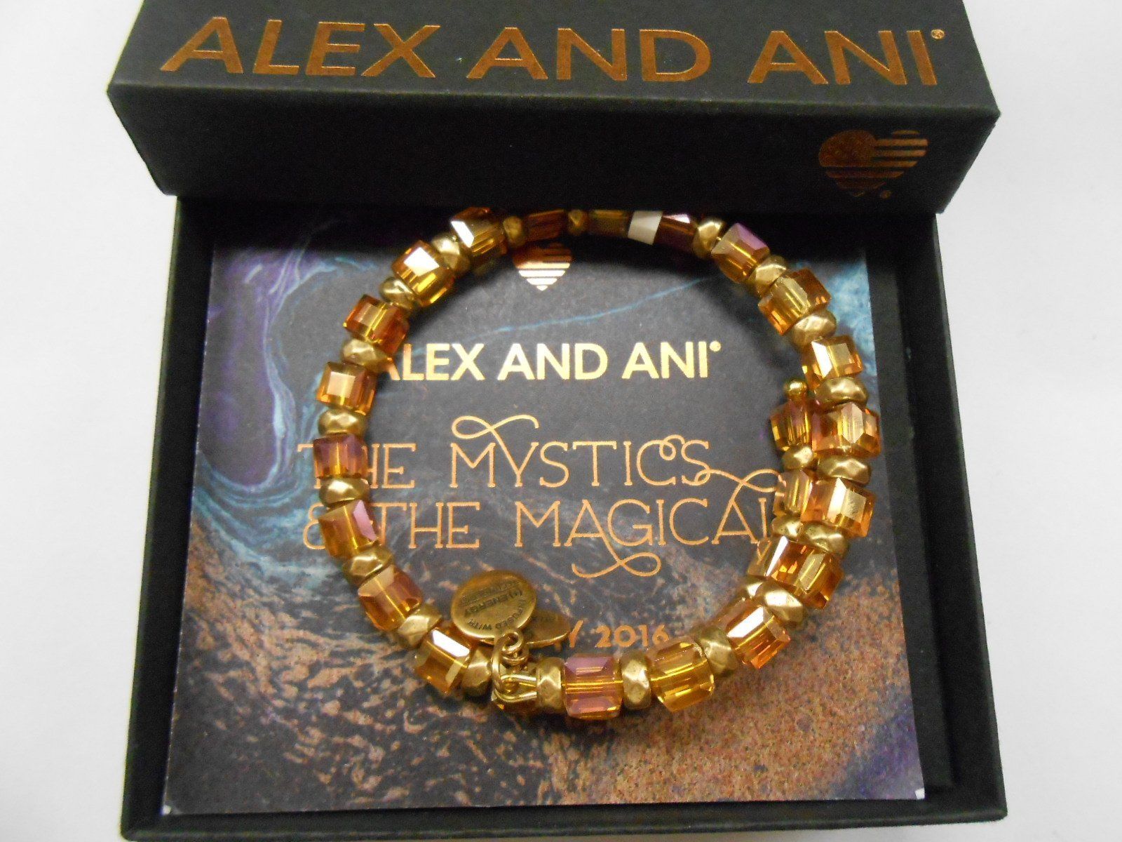 

Alex and Ani Golden Days Wish Wrap Bracelet Rafaelian Gold NWTBC