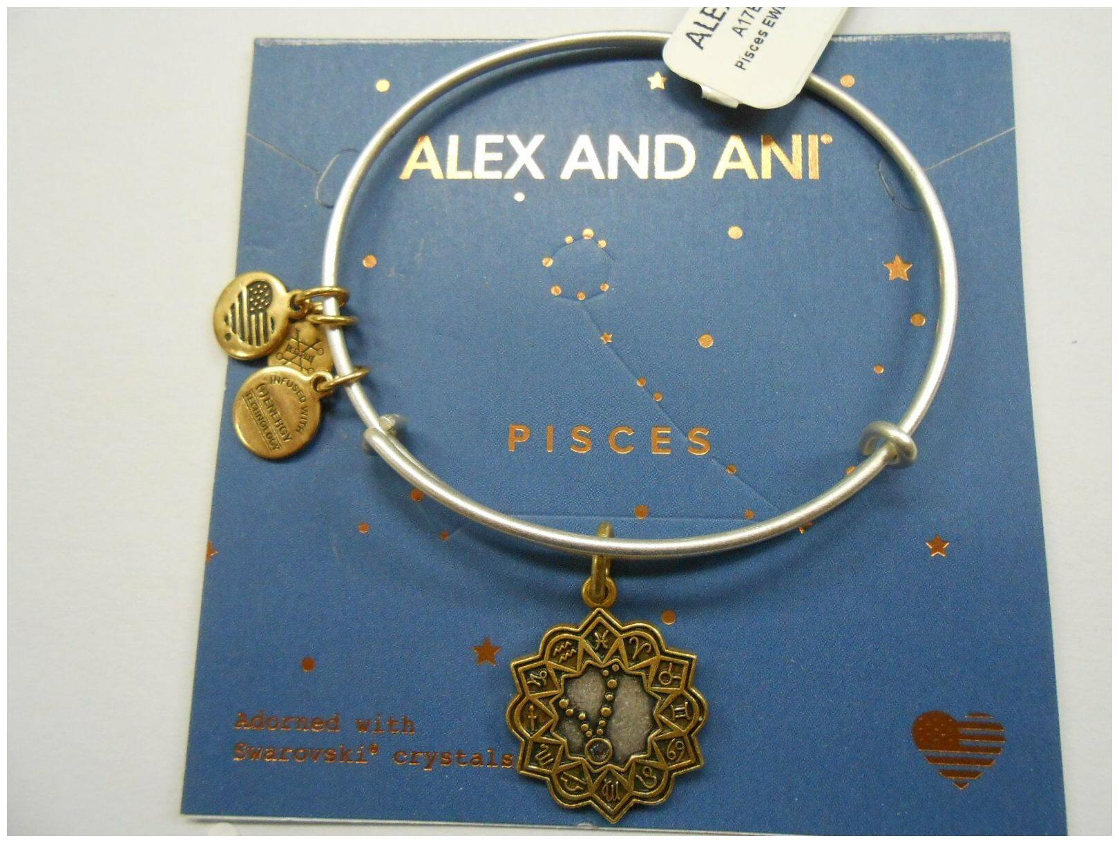 

Alex and Ani Pisces Two Tone Bangle Bracelet NWTBC