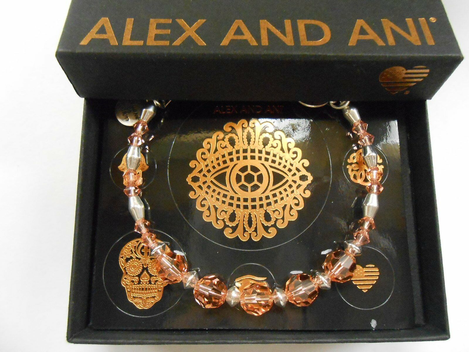 

Alex and Ani Color Pallette Peony Bangle Shiny Silver NWTBC