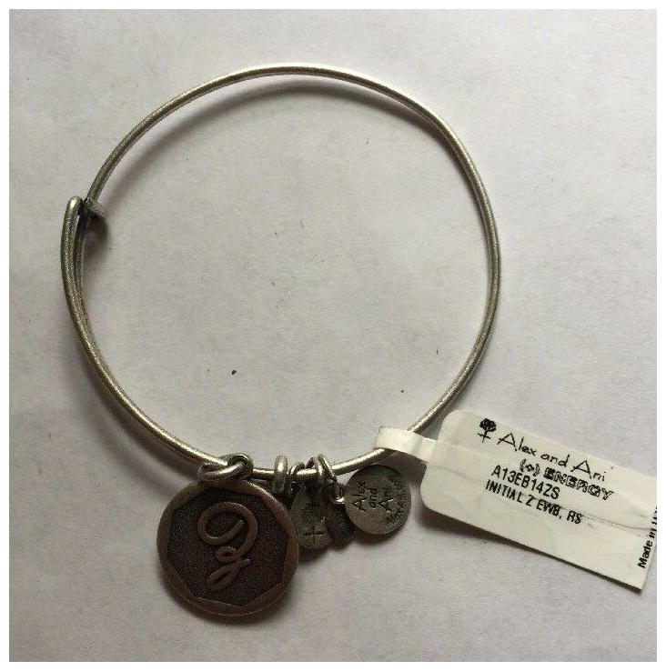 

Alex and Ani Initial X Rafaelian Silver Expandable Bracelet NWT
