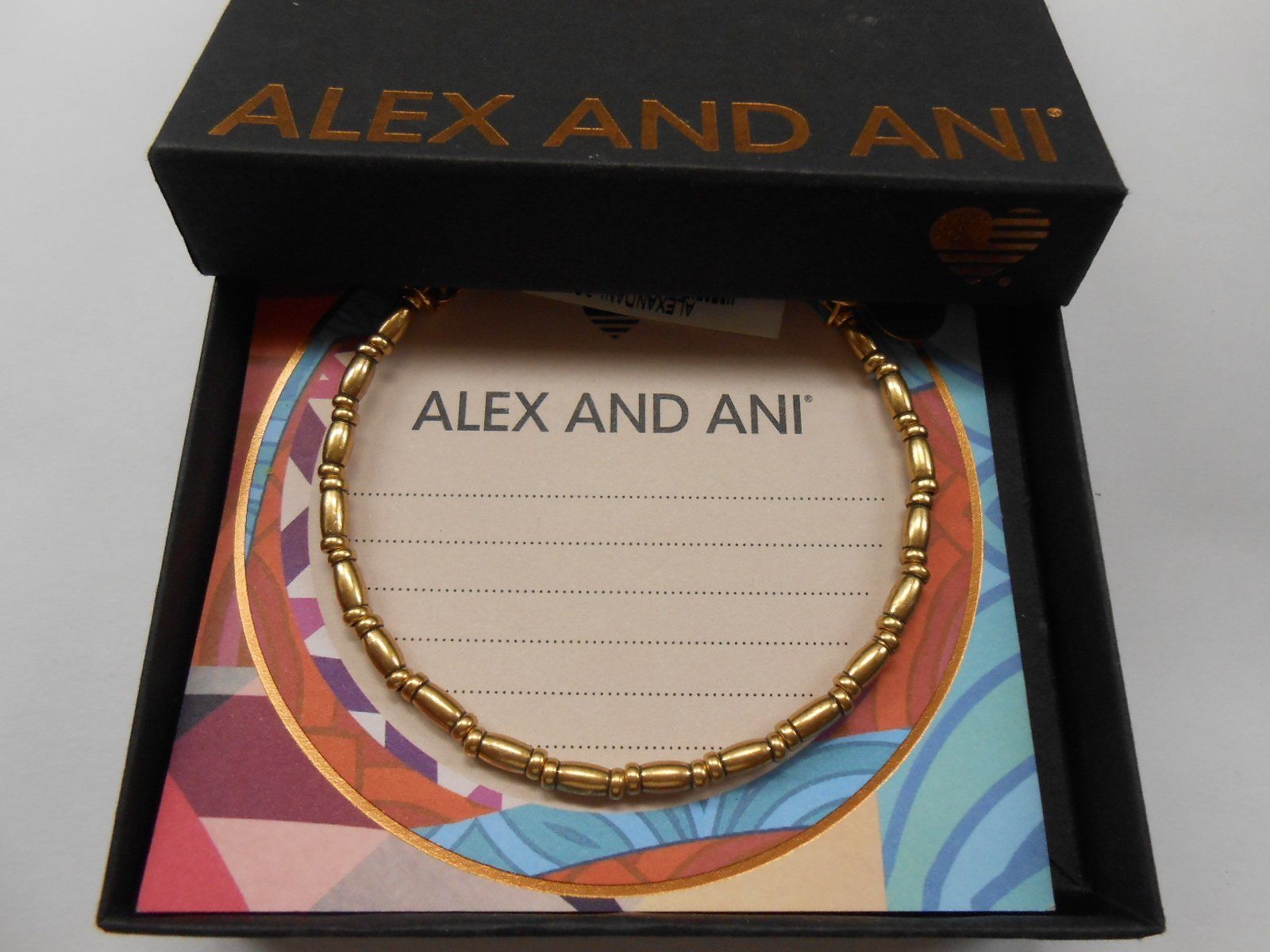 

Alex and Ani Reed Bangle Bracelet Rafaelian Gold NWTBC