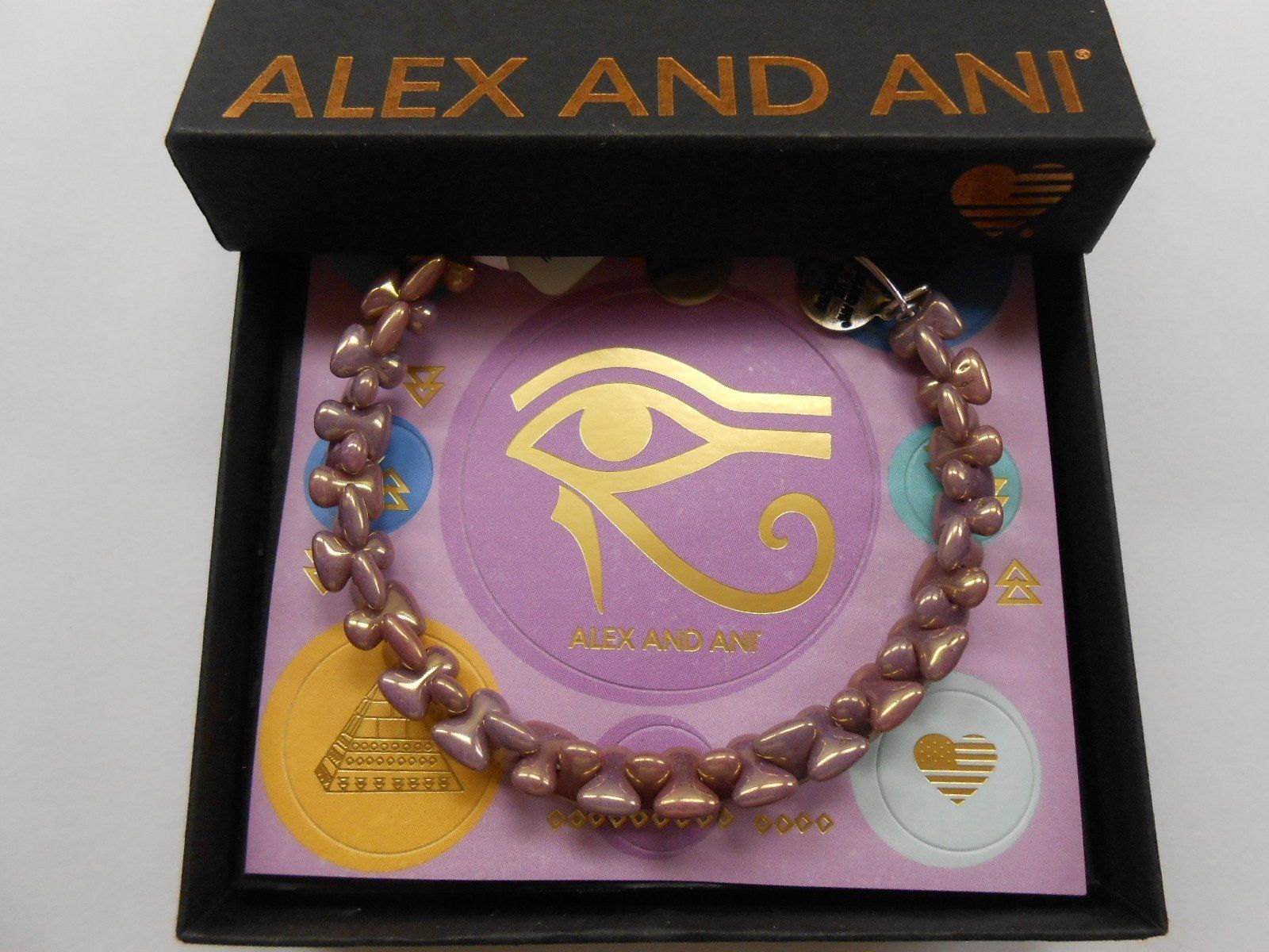 

Alex and Ani Boulder Iris Bangle Bracelet Rafaelian Silver NWTBC