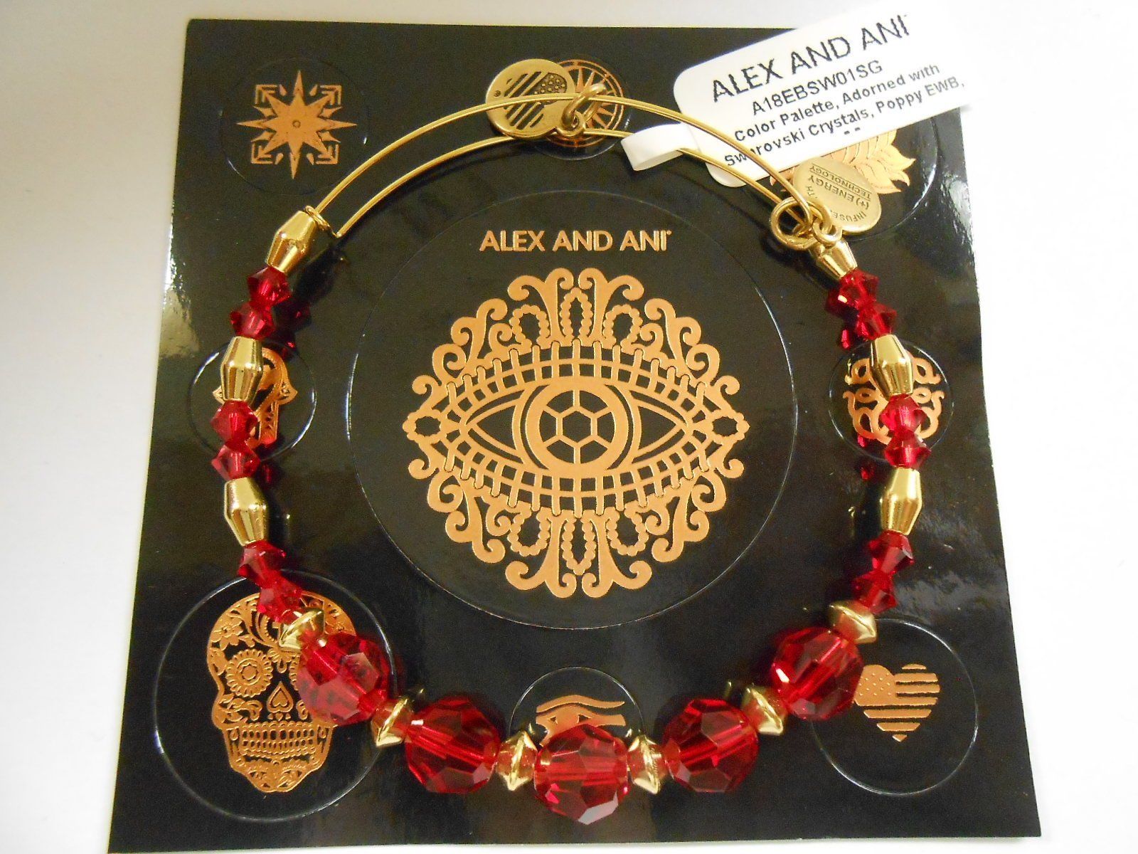 

Alex and Ani Color Palette Poppy Bangle Shiny Gold NWTBC