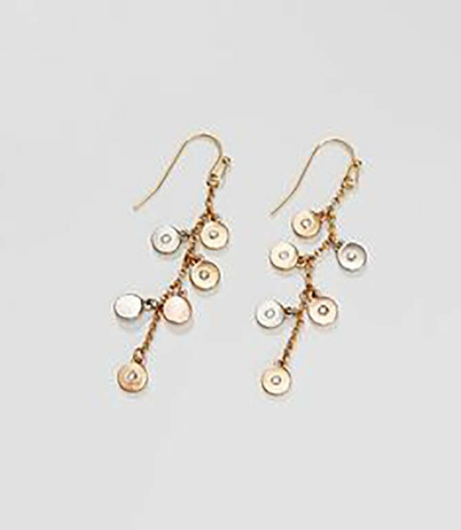 

Ann Taylor LOFT Women s Tri Color Disc Crystal Drop Earring NWT 24 50