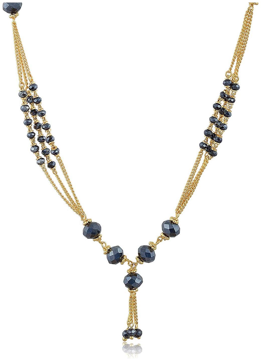 

Antic Immitation Art Black Gold Plated Mangalsutra for Women (AA011)