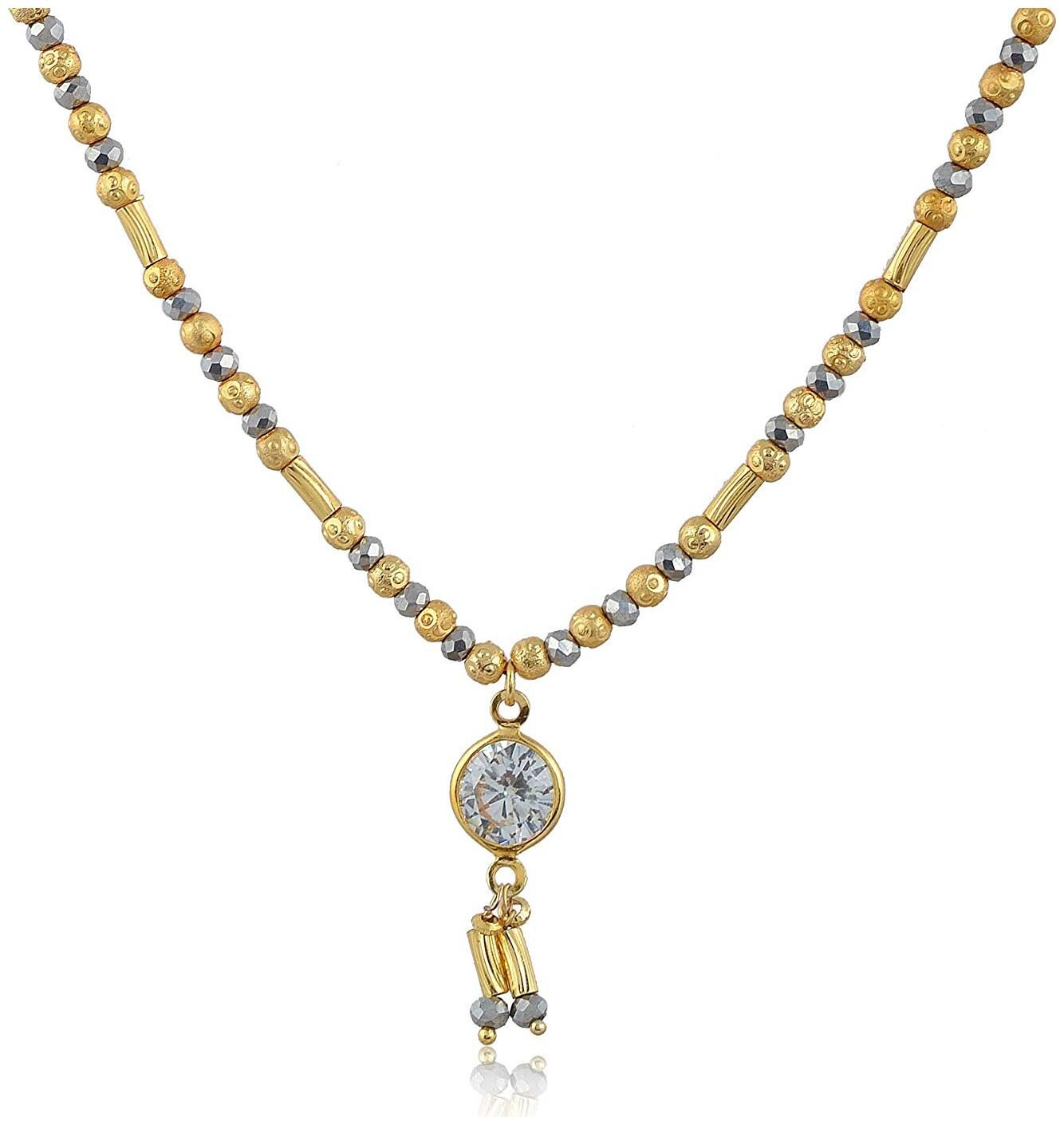

Antic Immitation Art Gold Plated Strand Necklace for Women (AA003)