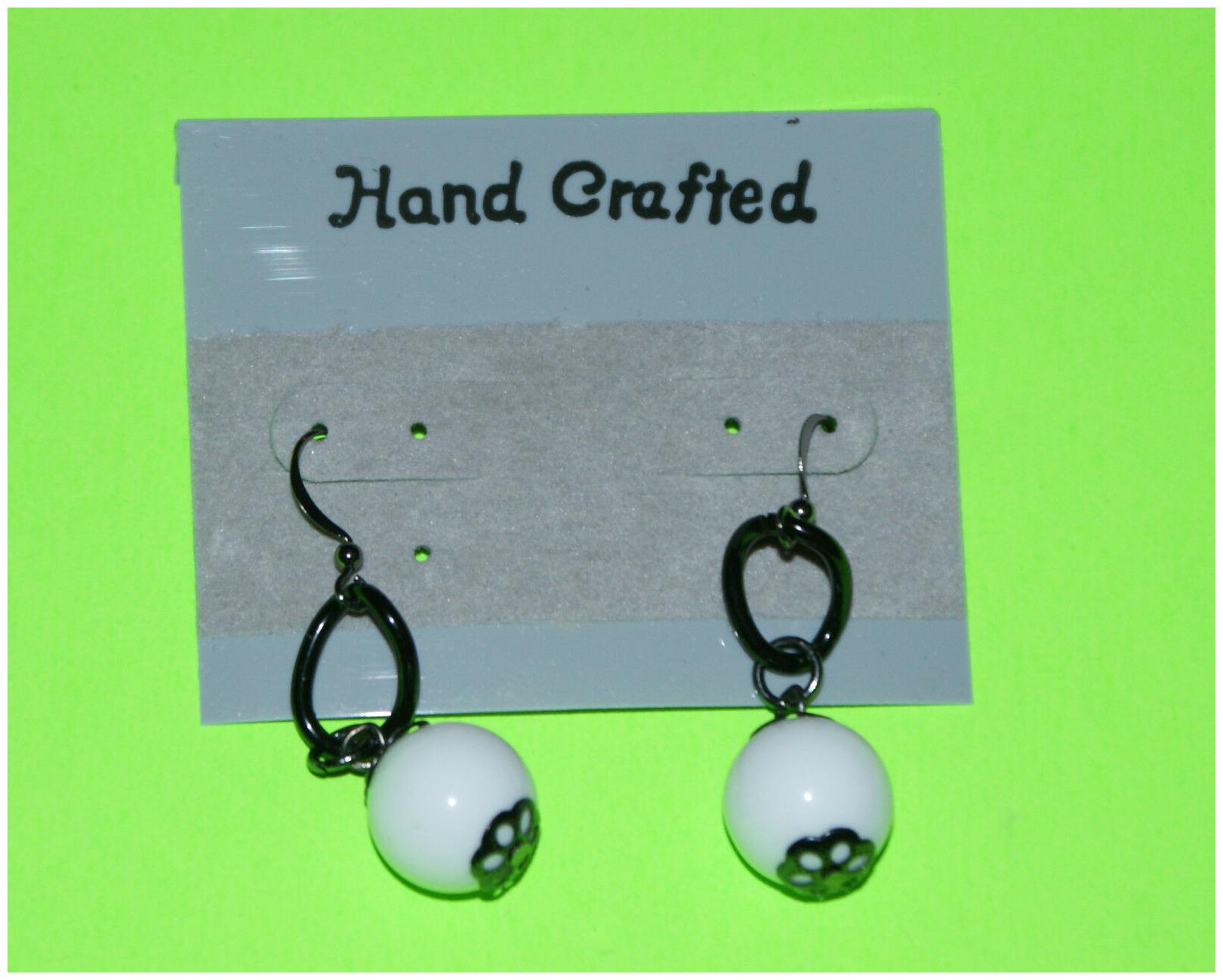 

Apogee Ornamental Ball Flower Hook Earrings Costume New