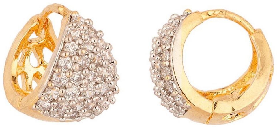 

Archi Collection Designer CZ Huggie Earring