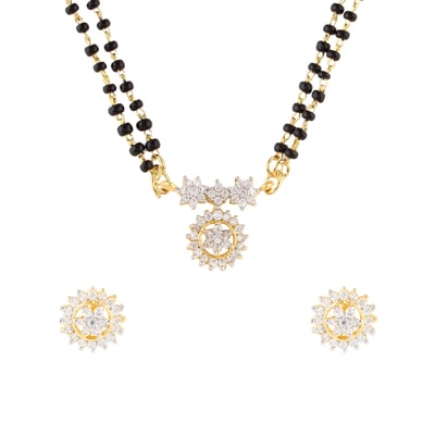 

Archi Collection Golden Mangalsutra Set