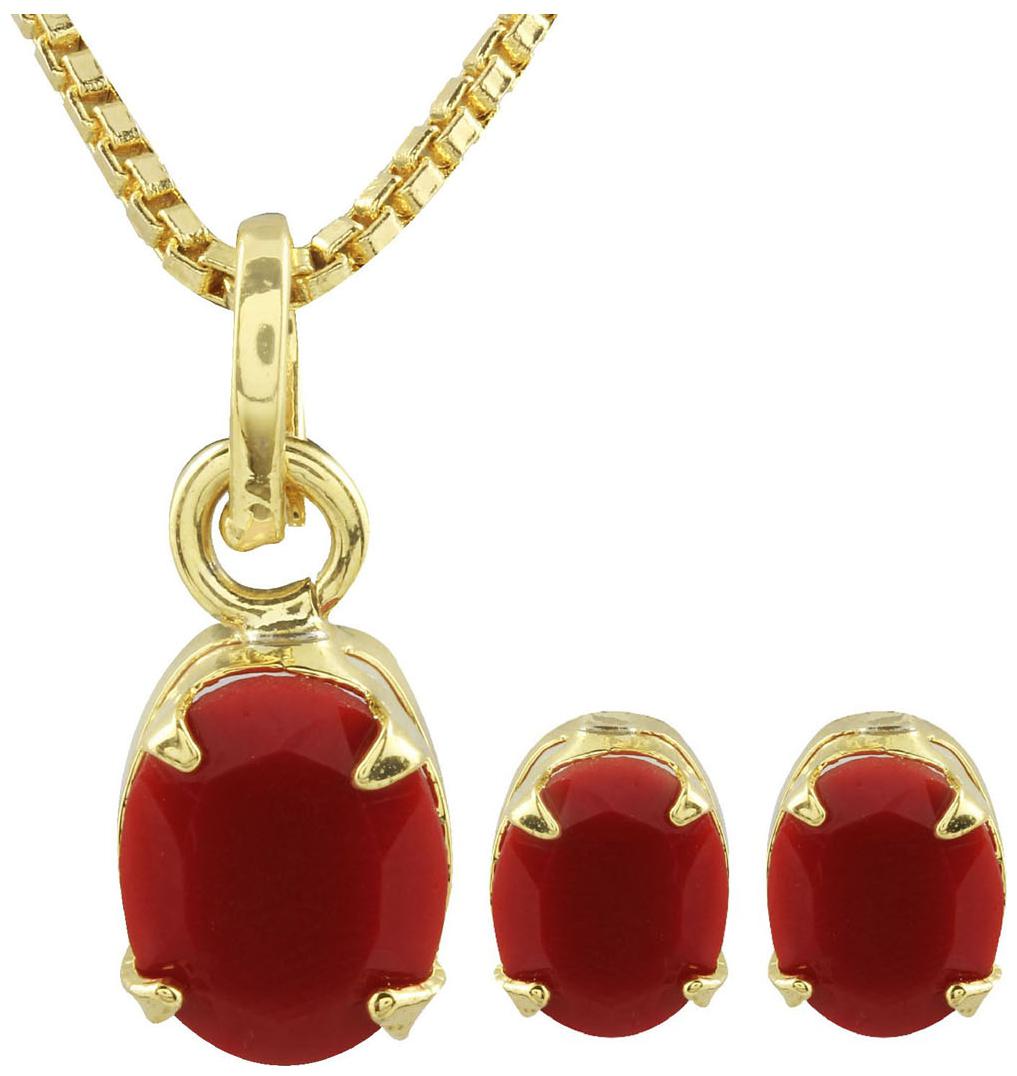 

Archi Collection Red Pendant Set