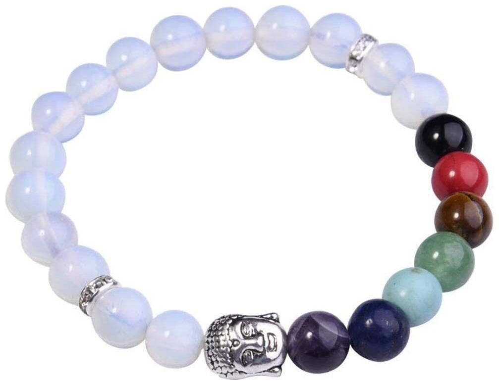 

Astrocrystals9 Opelite Chakra Crystal 8 Mm Stretch Bracelet