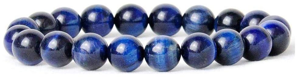 

ASTROCRYSTALS9 natural blue tiger eye crystal 8 mm stretch bracelet