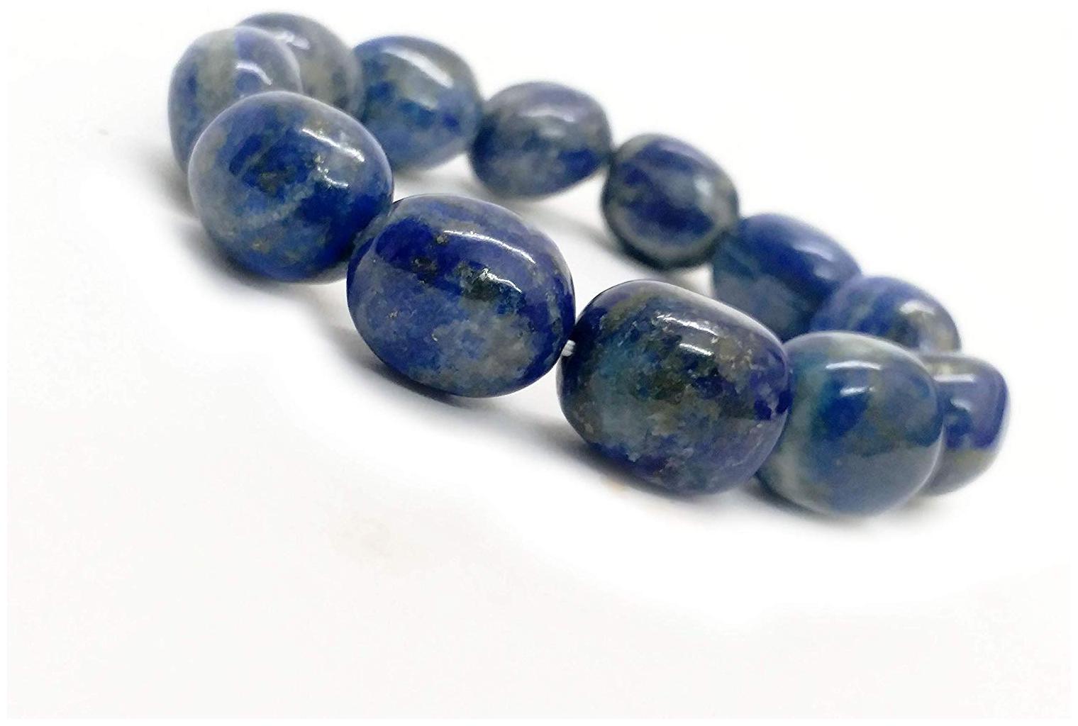 

Astrocrystals9 Lapis Lazuli Power Tumbled 15 Mm Stretch Bracelet