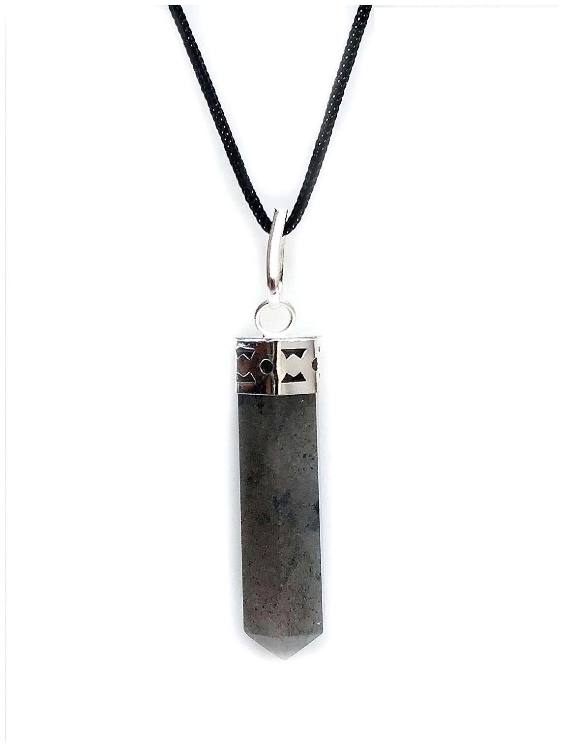

ASTROCRYSTALS9 blue aventurine pencil shaped crystal pendant