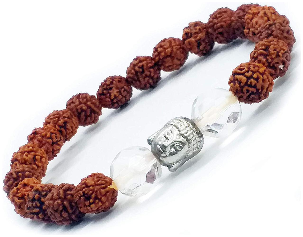 

Astrocrystals9 Rudraksha Buddha Powered Stretch Bracelet