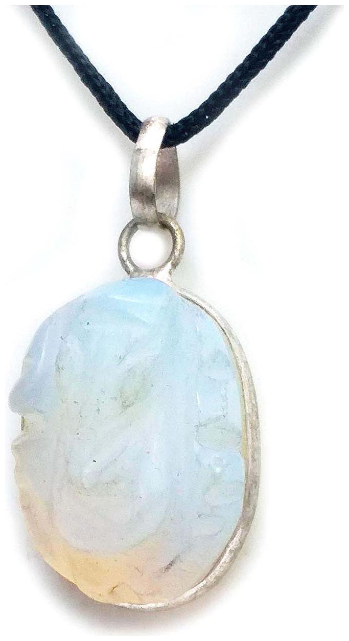 

ASTROCRYSTALS9 Opal Adjustable Dori White Pendant with Dori For Women