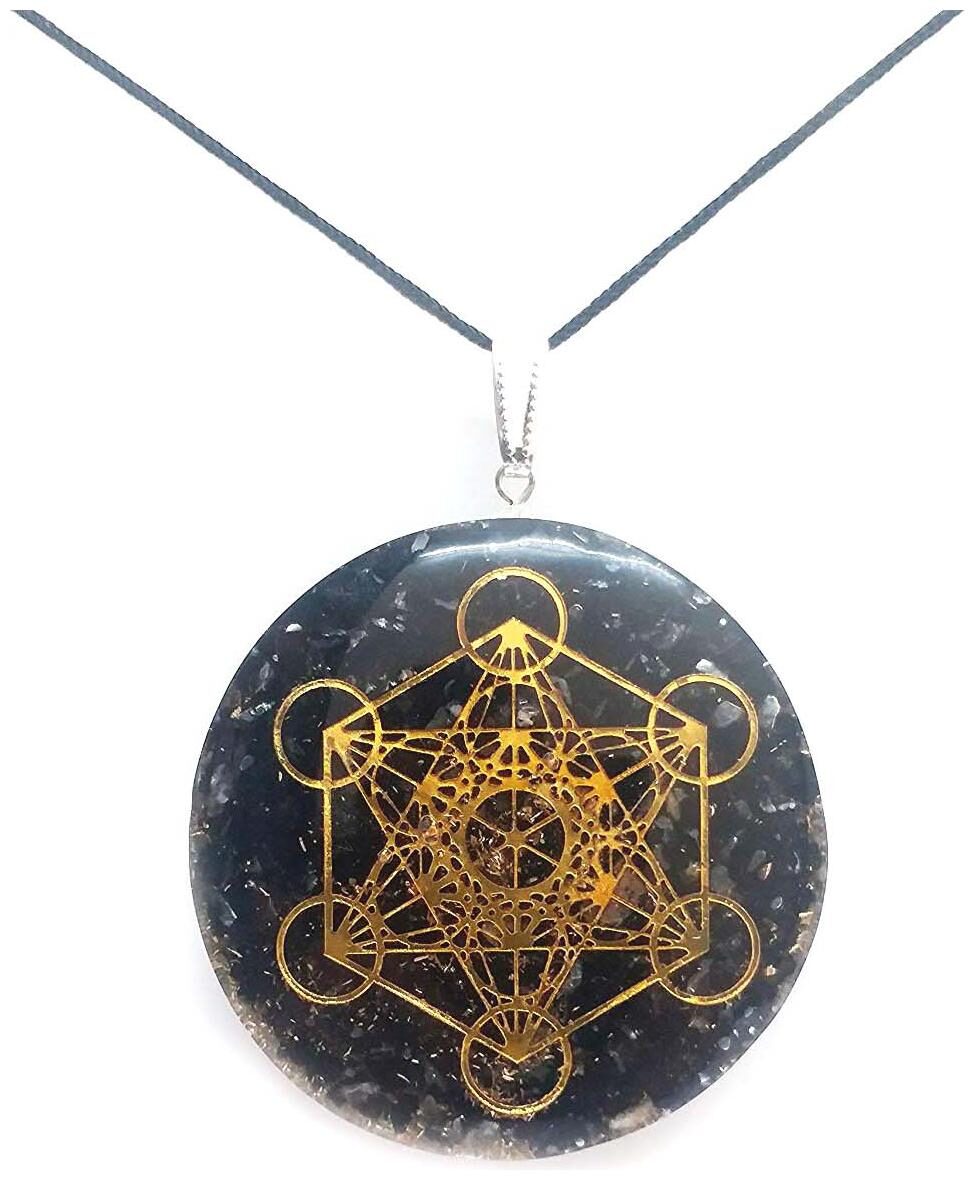 

ASTROCRYSTALS9 Tourmaline Adjustable Dori Black Pendant with Dori For Women