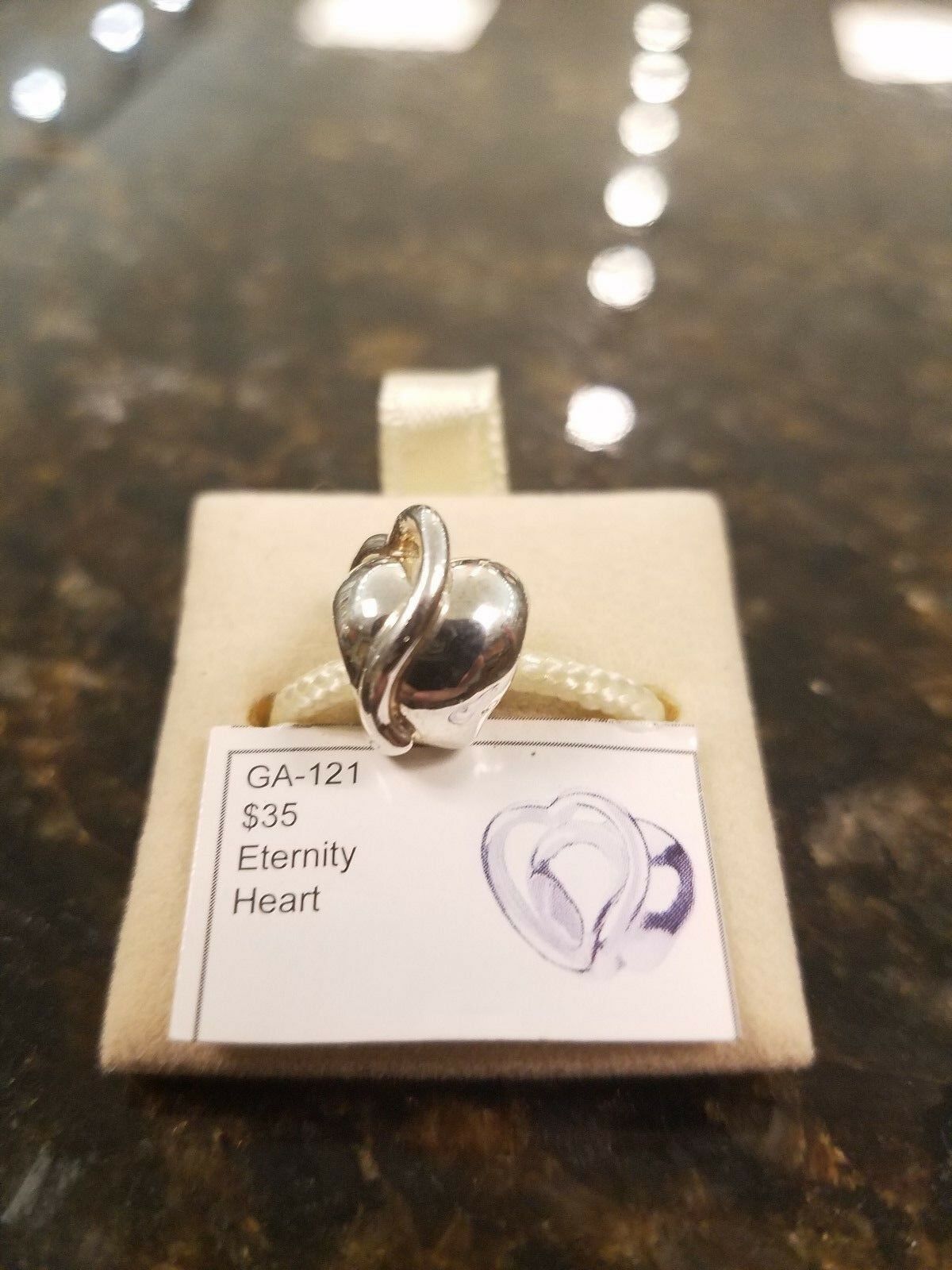 

Authentic Chamilia Eternity Heart Charm