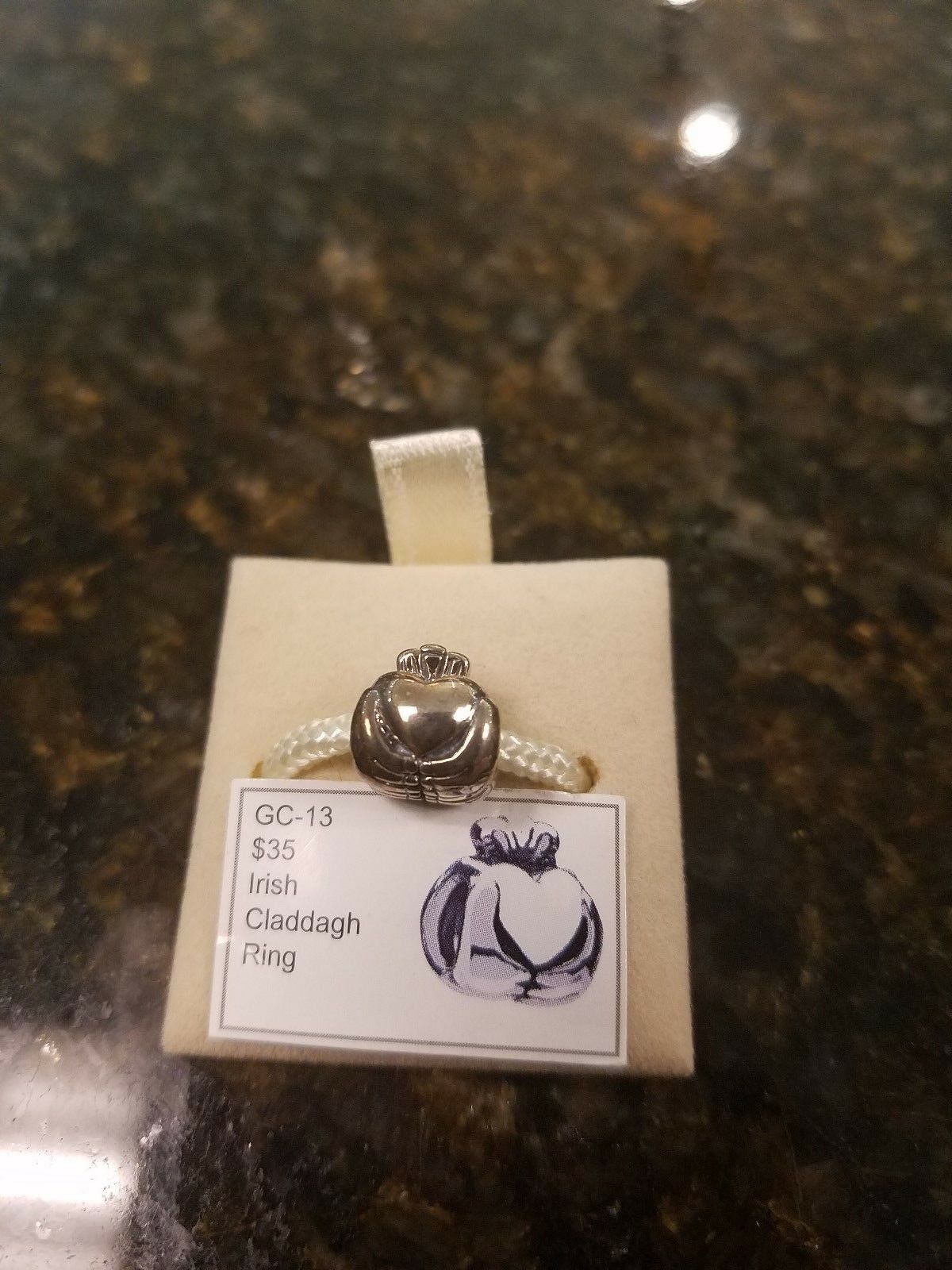 

Authentic Chamilia Irish Claddagh Ring Charm