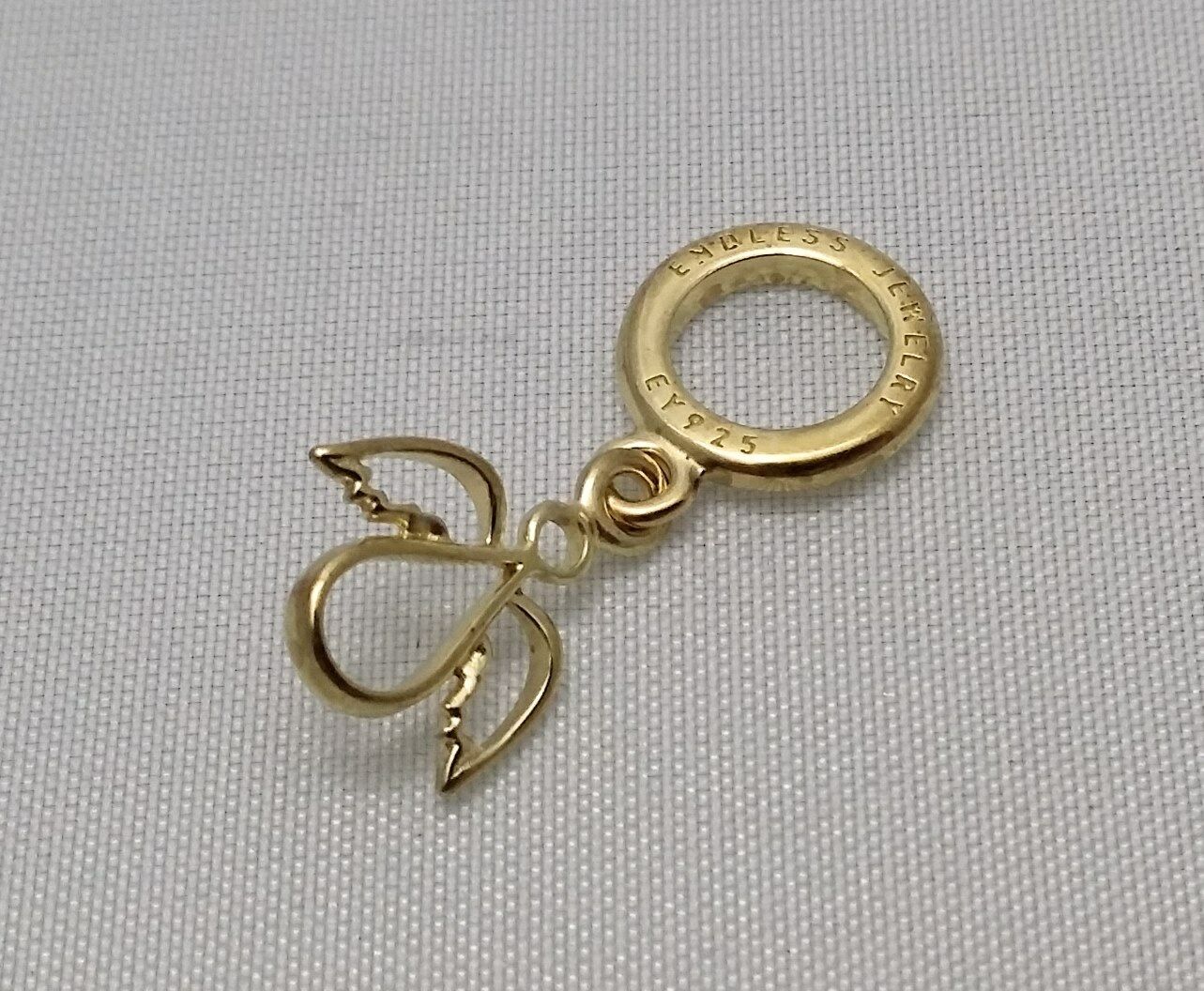 

Authentic Endless Angel Drop Sterling Silver Yellow Gold Plated Charm 53201