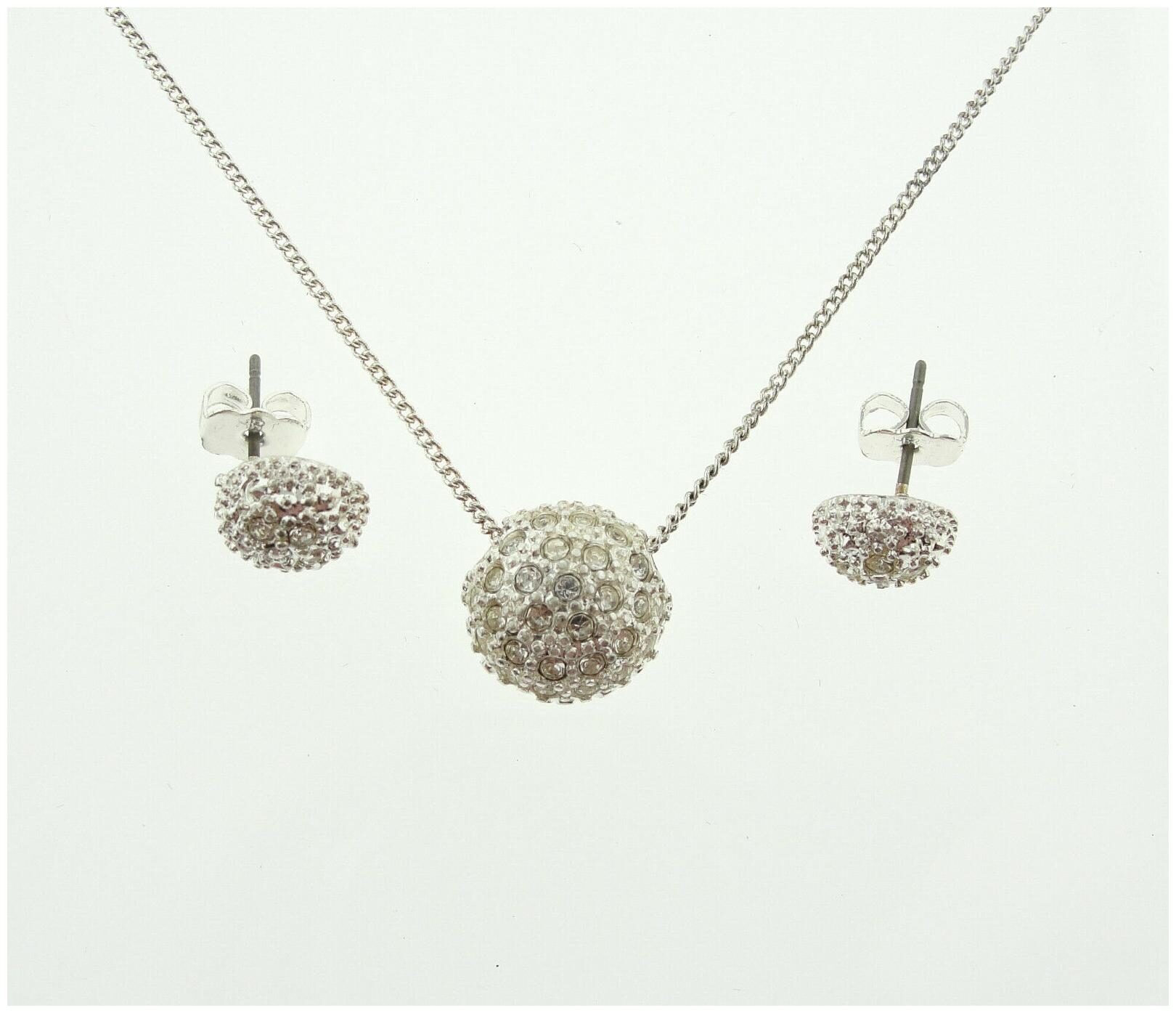 

Avon Abrianna Necklace Earrings Gift Set Gold Silver Tone Rhinestone Jewelry