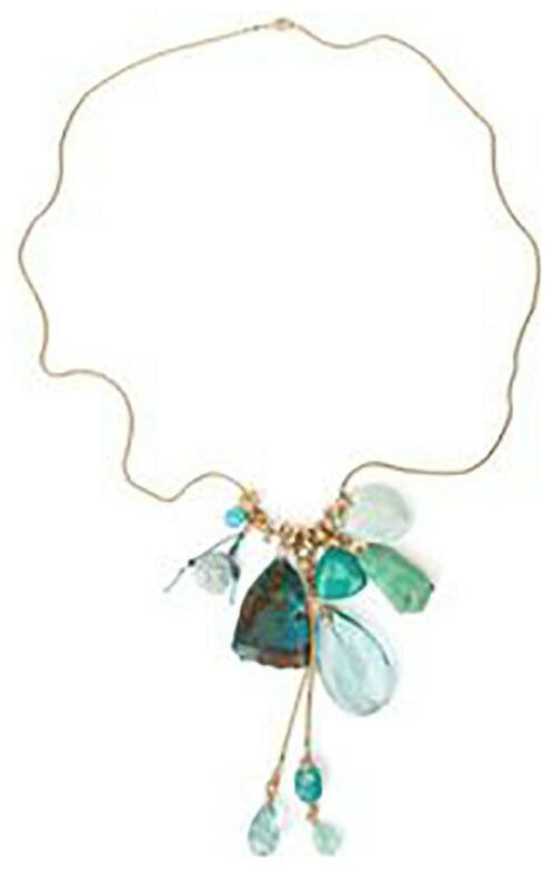 

Banana Republic Women s Tassel Charm Necklace Green NWT 45 00