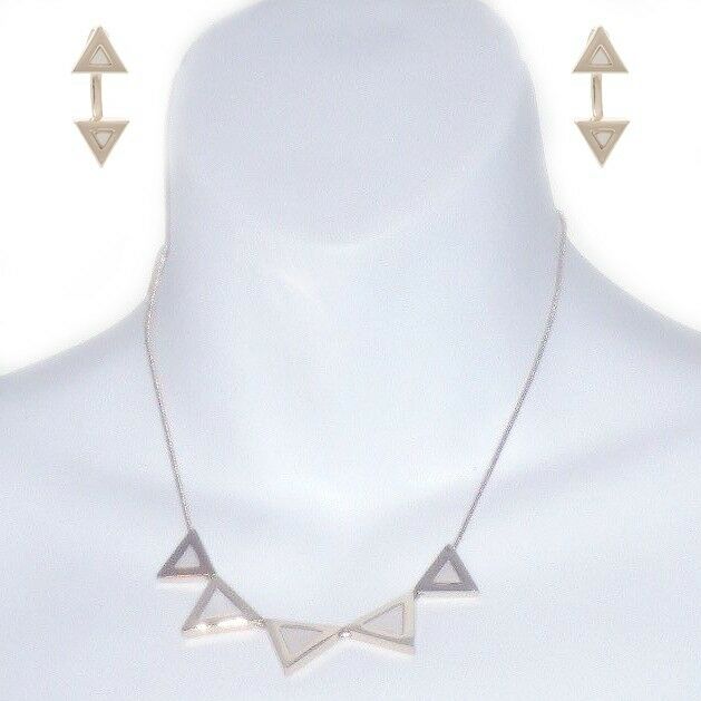 

Banana Republic Personal Edge Drop Earring EDGE NECKLACE NWT 50 NWT 50 Set 2