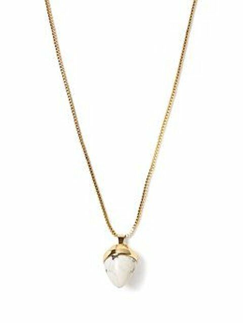

Banana Republic Marble Pendant Necklace NWT 45 White