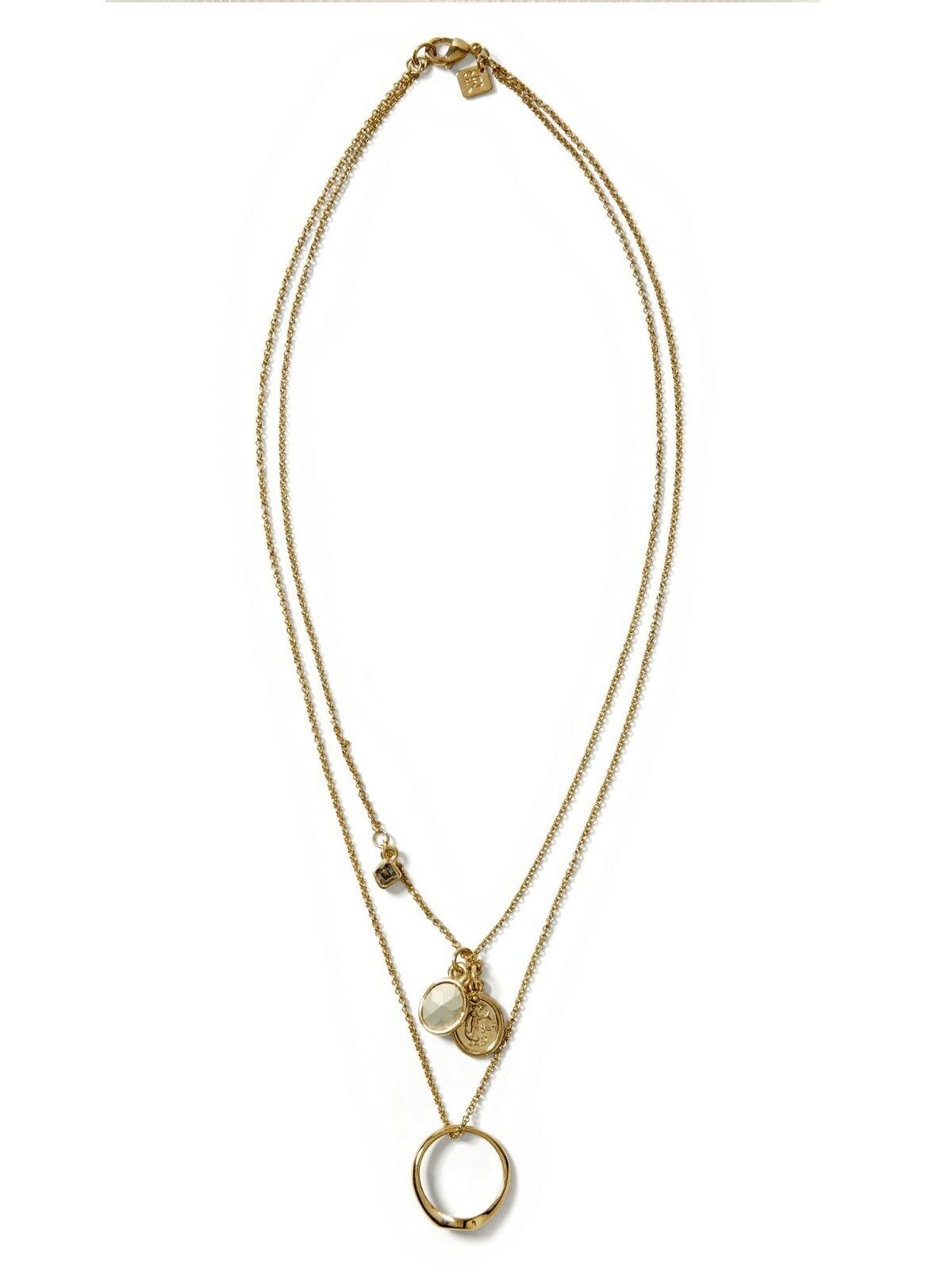 

Banana Republic Two Tier Ring Charm Dainty Necklace Style 722530 NWT 79 00