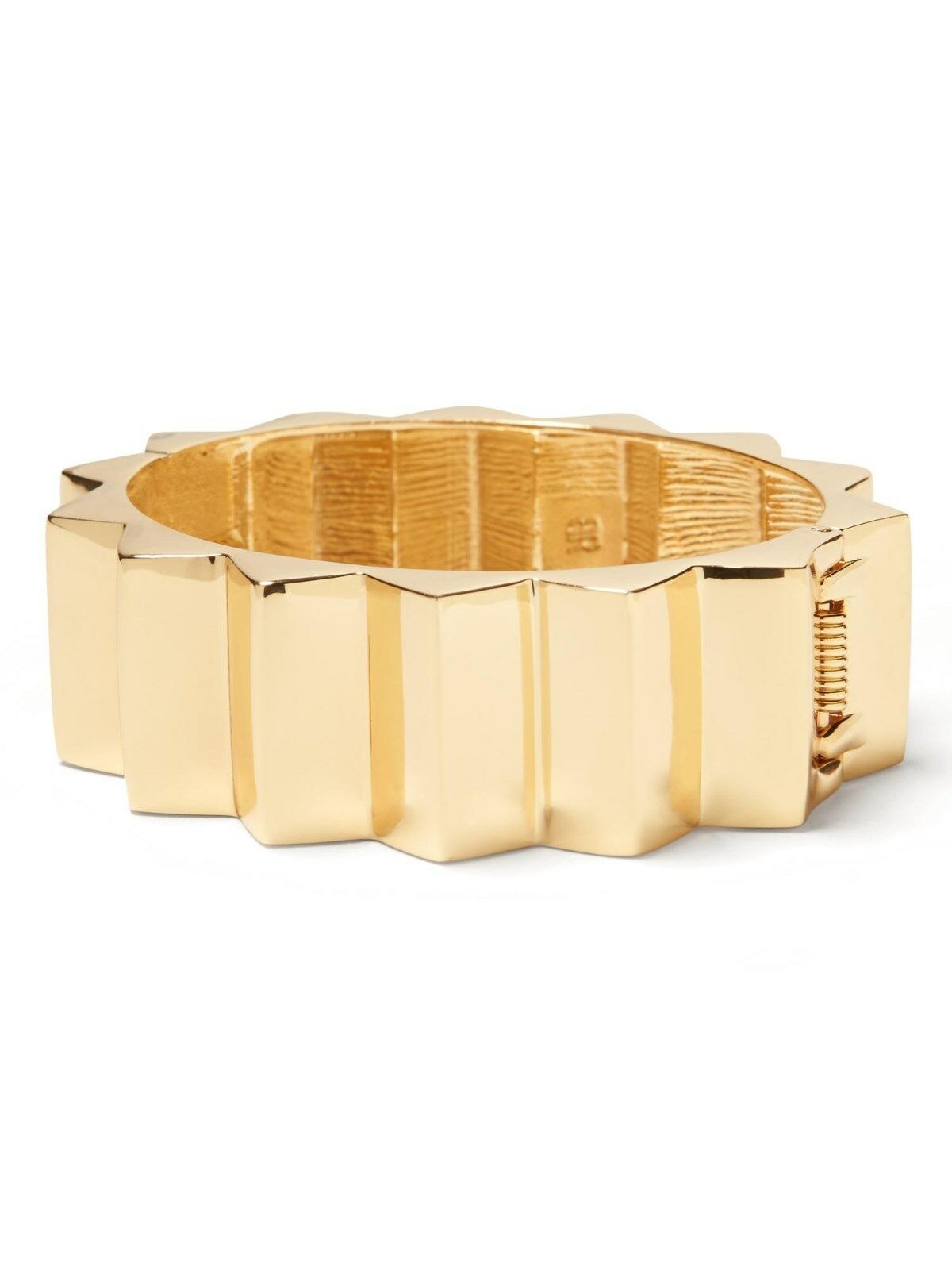 

Banana Republic Womens Gold Zigzag Cuff Statement Bracelet NWT 59 50