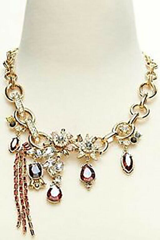 

Banana Republic Women s Treasure Trove Crystal Stone Necklace NWT 118