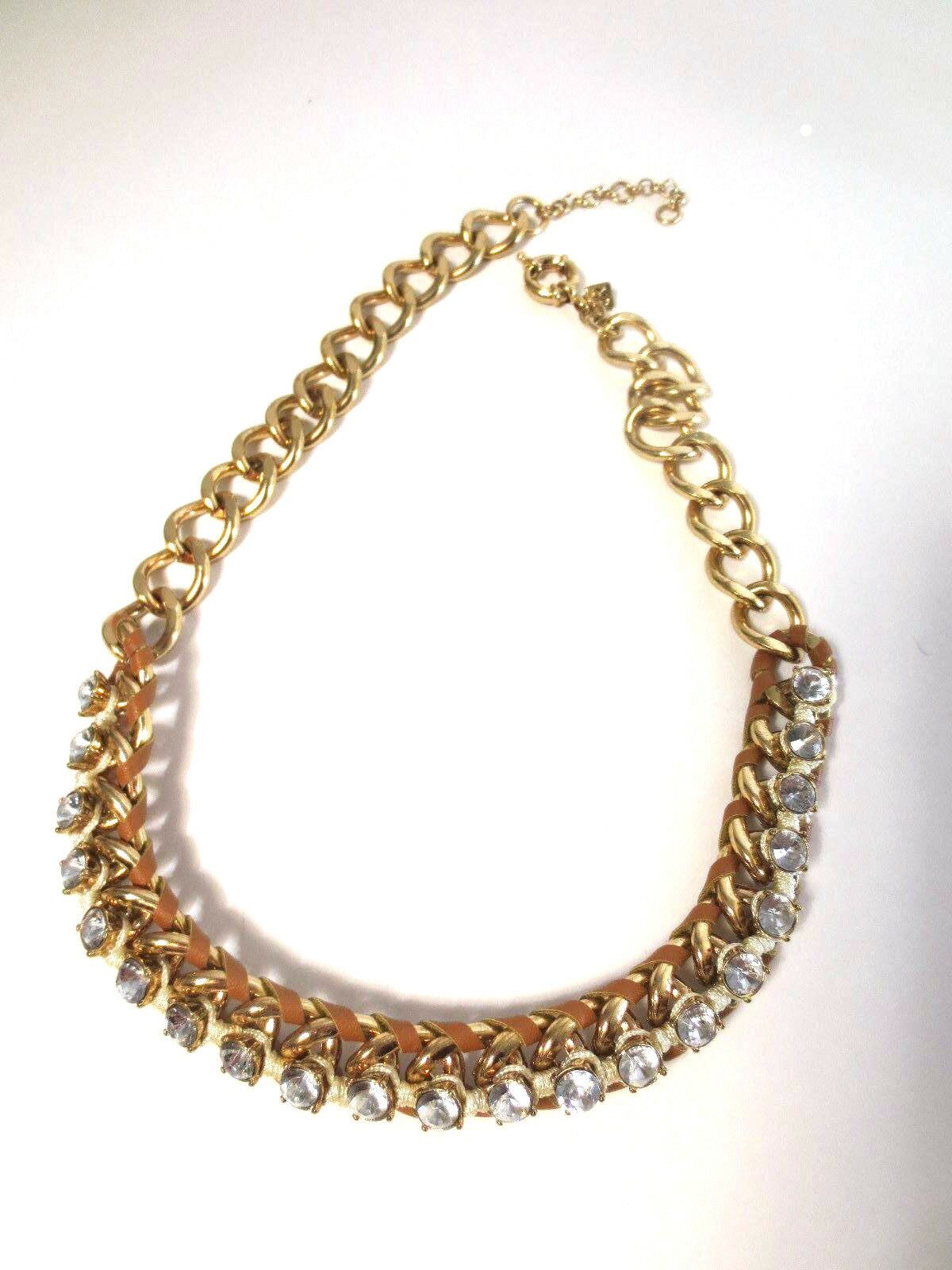 

Banana Republic Womens Luxe Woven Crystal Necklace NWT 110