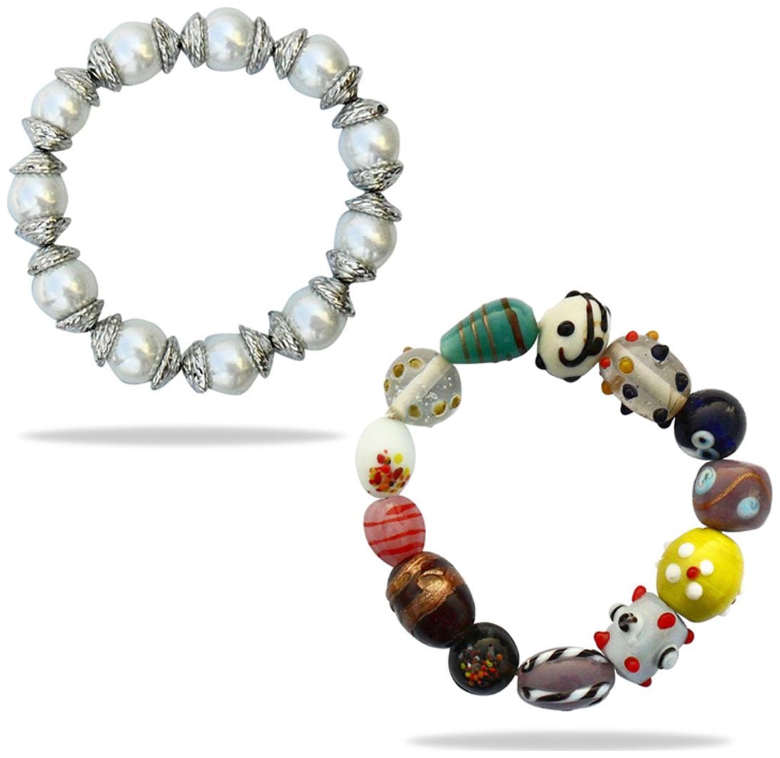 

Beadworks MultiColor Bracelet (Set Of 2)