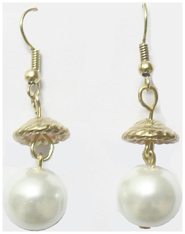 

Beadworks White Earrings