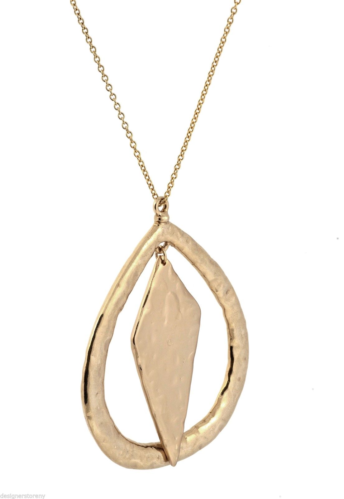 

Belle Noel Kim Kardashian 14 kt y g Teardrop and Diamond Necklace